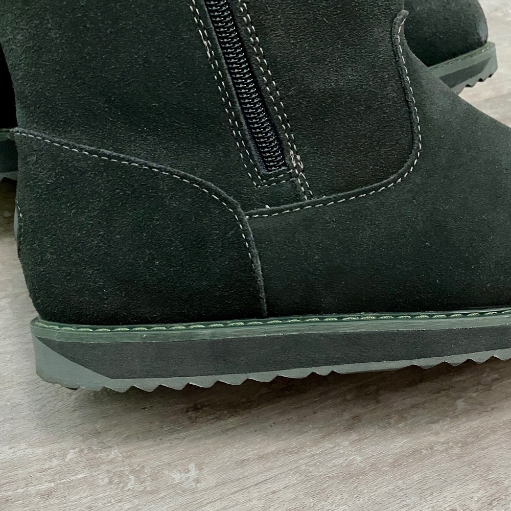 Ladies Emu Australia Gravelly Waterproof Suede Sheepskin Boots Gray Size10 New - Picture 10 of 16